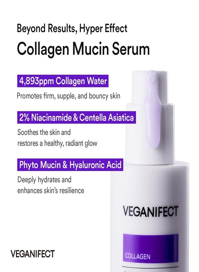 VEGANIFECT EGF Collagen Serum | Elasticity & Skin Density Booster | Targets Early Wrinkles & Fine Lines | Hydrating Anti-Aging, Korean Skincare, 1.01 fl.oz - Image 4